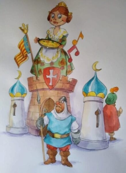 Boceto de la falla de Caudete (Albacete) 2023