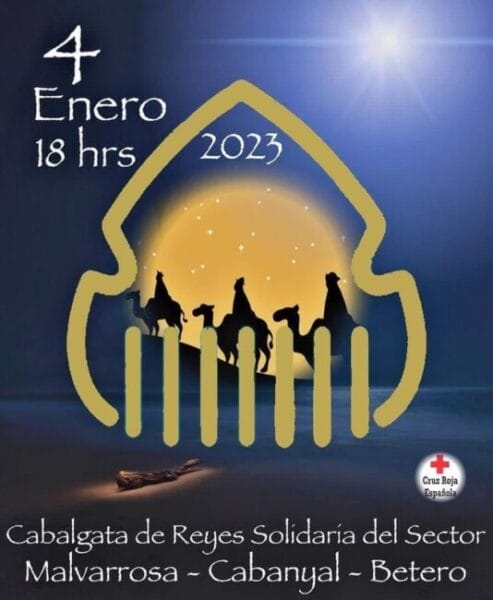 Cartel de la II Cabalgata Solidaria del sector Malvarrosa-Cabanyal-Beteró