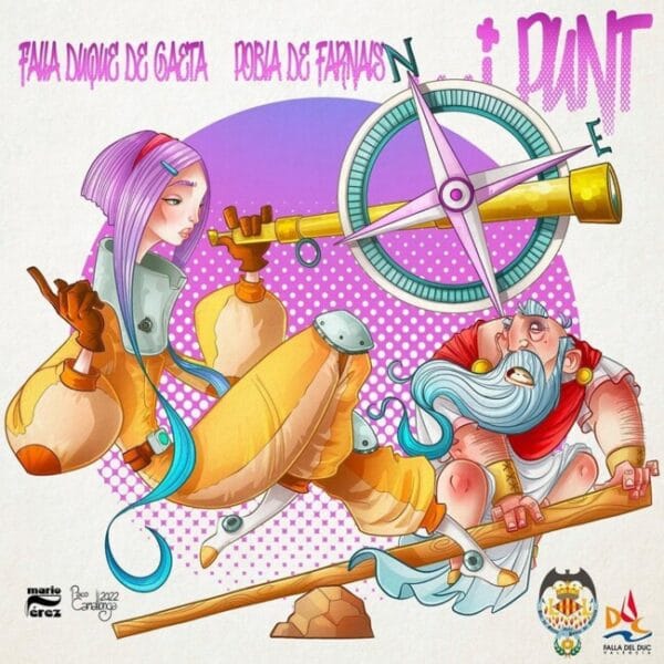 Boceto de la falla infantil de Duc de Gaeta 2023