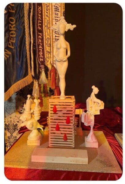 Maqueta de la falla grande de Guillem de Castro-Triador de 2023