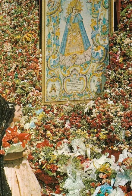 Ofrenda de Flores años 60-70 (postal)