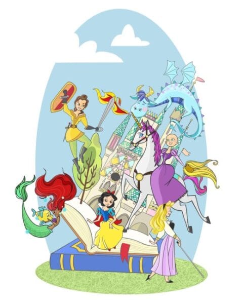 Boceto de la falla infantil de Carrera de Malilla-Isla Cabrera de 2023