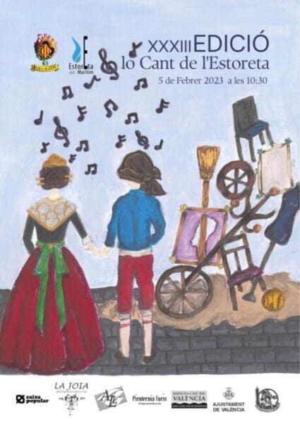 Cartel del Cant de l'Estoreta de Blocs Platja 2023