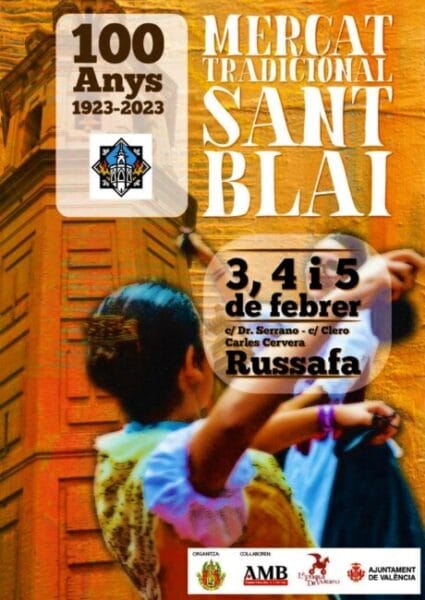 Cartel del Mercado Tradicional de San Blas de la Falla El Clero (2023)