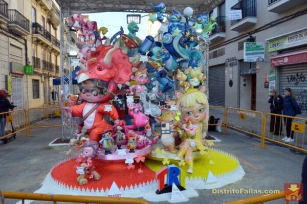 Falla infantil de Convento Jerusalén-Matemático Marzal de 2023, 1º premio de especial