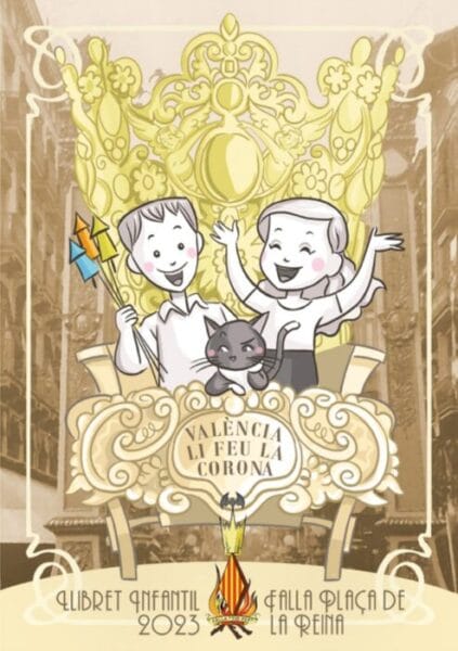 Portada del llibret de la Falla Tio Pep 2023