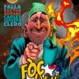 Portada del llibret de la Falla del Clero de 2023, de José Luis y Penélope Aguilar.