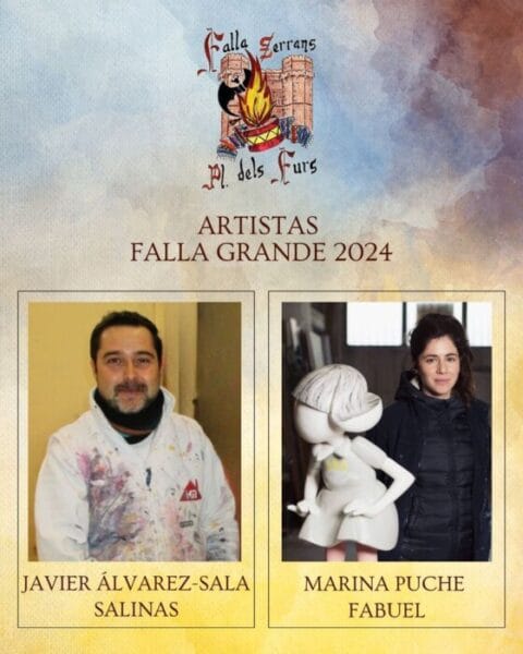 Artistas de la falla grande de Serrans-Pl. dels Furs