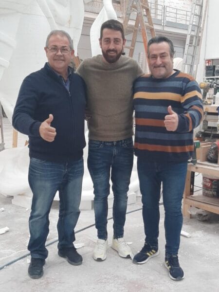 Palacio y Serra, artistas 2024 de la Falla Darrere del Castell (Dénia)