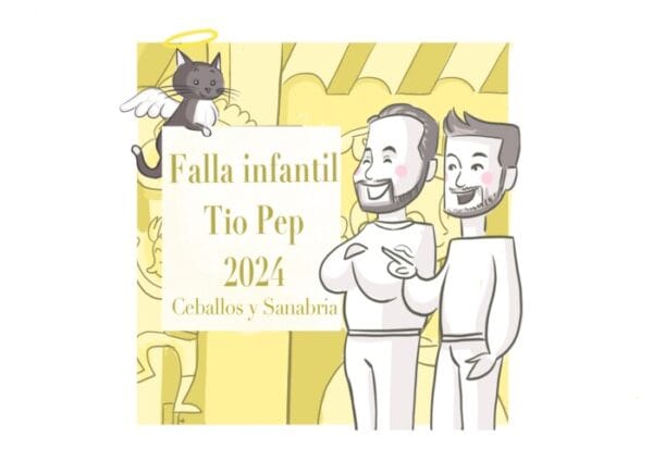 Ceballos & Sanabria, artistas de la falla infantil de Reina-Paz-San Vicente "Tio Pep" de 2024