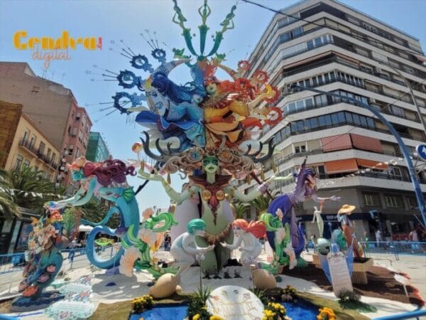 Foguera Diputació-Renfe, 1º premio de especial 2023 (foto: Cendra Digital)