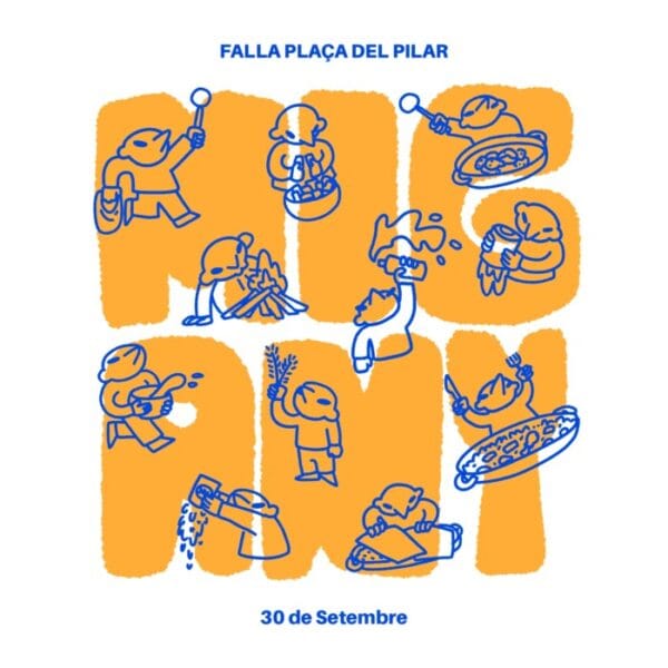 Cartel del Mig Any de la Falla Plaza del Pilar (2023)