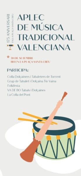 Cartel del Aplec de Música Tradicional de la Falla Plaça de Santa Creu