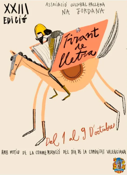 Cartel de la XXIII edición de Tirant de Lletra (Falla Na Jordana)