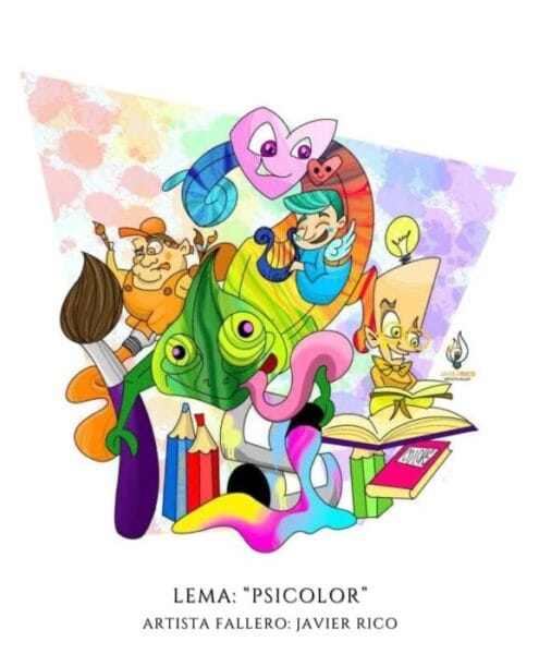 Boceto de la falla infantil de Santiago Rusiñol- Conde de Lumiares 2024