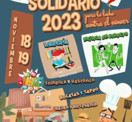 Cartel del mercado solidario de la Falla Náquera-Lauri Volpi