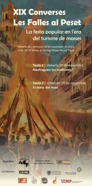 Cartel de "Les Falles al Peset" de 2023
