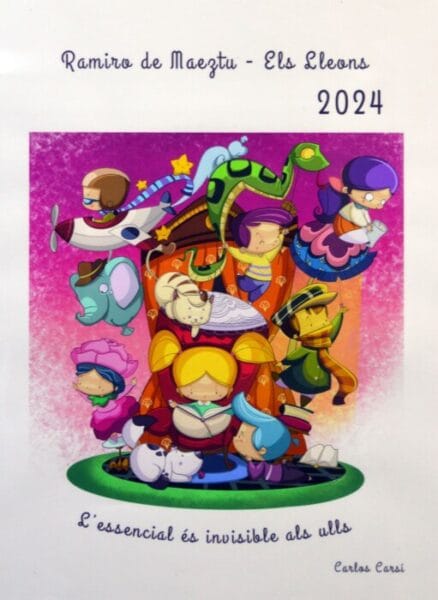 Boceto de la falla infantil de Ramiro de Maeztu - Els Lleons 2024