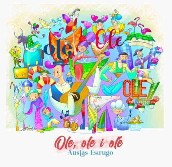 Boceto de la falla infantil de El Clero de 2024