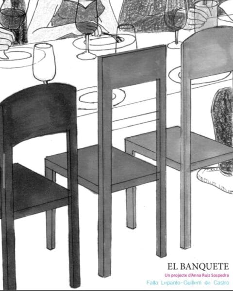 Boceto de la falla grande de Lepanto - Guillem de Castro 2024