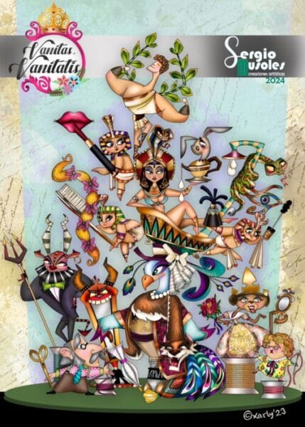 Boceto de la falla grande de Lo Rat Penat 2024