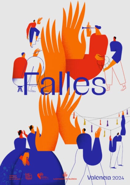 Cartel combinado de las Fallas de València 2024