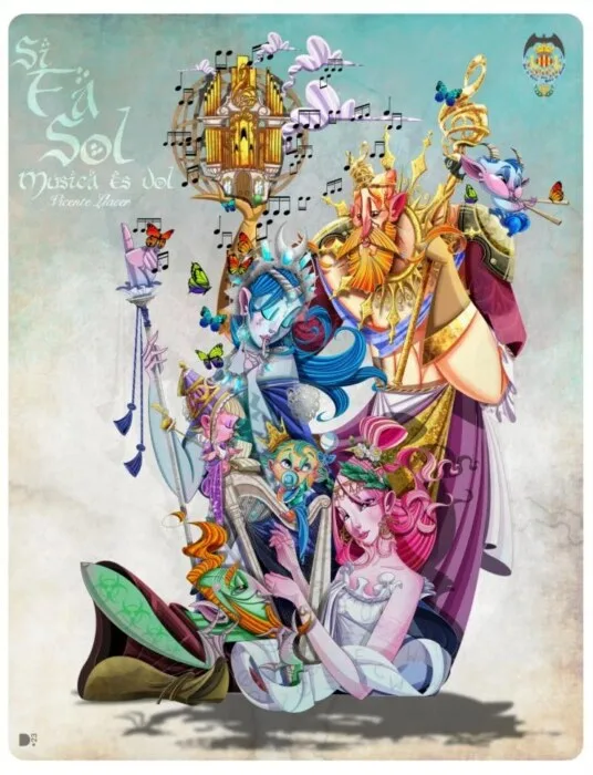 Boceto de la falla grande de Duc de Gaeta 2024