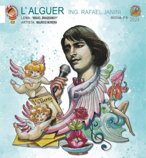 Boceto de la falla grande de L'Alguer 2024