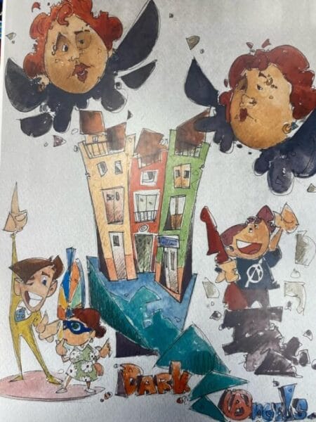 Boceto de la falla grande de Virgen de la Cabeza - José Mª Mortes Lerma 2024