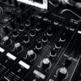 black and silver mixing board