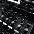 black and silver mixing board
