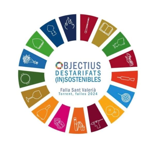 Portada del llibret de la Falla Sant Valerià (Torrent) de 2024