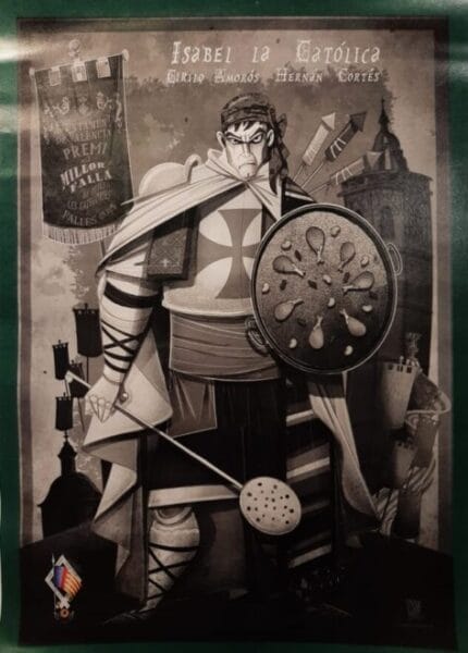 Portada del llibret de Isabel la Catòlica - Ciril Amorós, premio a la mejor portada de Lo Rat Penat en 2024