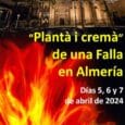 Cartel de Fallers pel Món, falla en Almería 2024