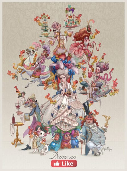 Boceto de la falla grande de Sueca - Literato Azorín 2024