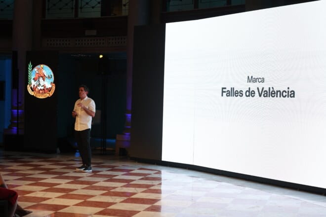 Presentación del logo Falles de València (foto: JCF)
