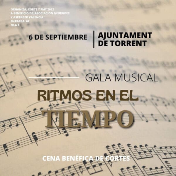 Cartel de la gala de las falleras mayores y cortes de Torrent de 2022