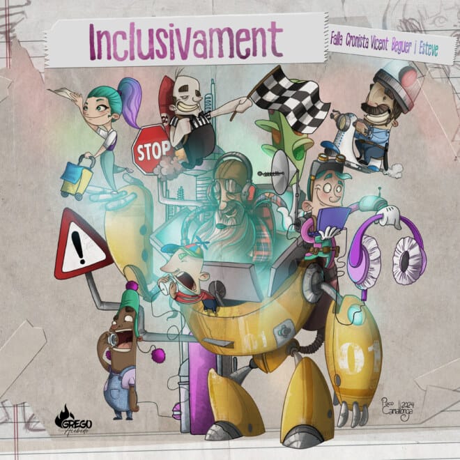 Boceto de la falla infantil de Cronista (Torrent) de 2025