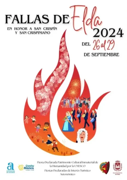 Cartel de las Fallas de Elda 2024