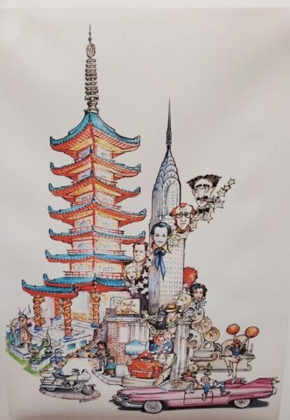 Boceto de "El melic del món", de Miguel Santaeulalia Núñez. Falla Na Jordana, 1991.