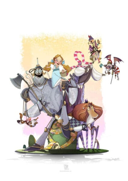 Boceto de la falla grande de Progreso-Teatro de la Marina 2025