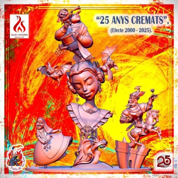 Boceto de la falla grande de Alameda - Avenida de Francia 2025