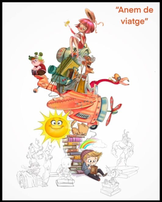 Boceto de la falla grande de Barri La Llum (Xirivella) 2025