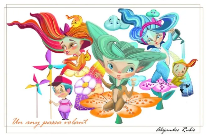 Boceto de la falla infantil de Lo Rat Penat 2025
