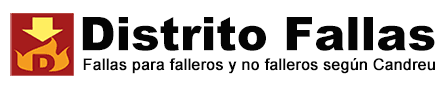 Logo DF con texto detrás