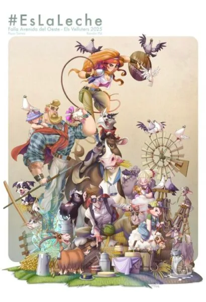Boceto de la falla grande de Av. Oest 2025
