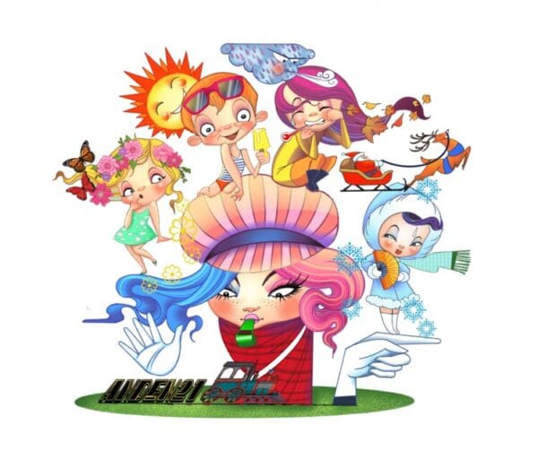 Boceto de la falla infantil de La Mercé (València) 2025