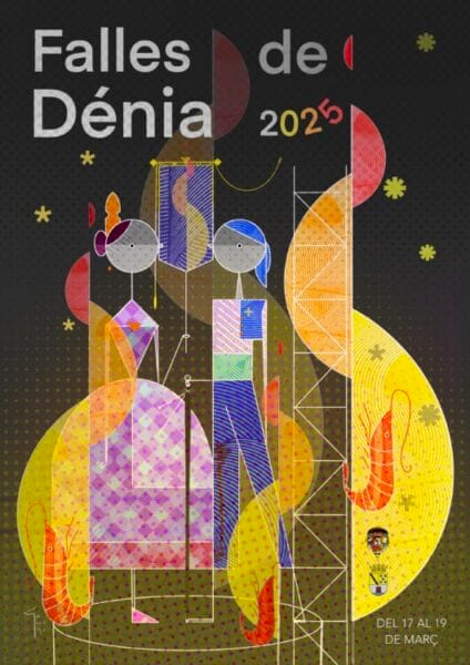 Cartel de las Fallas de Dénia 2025