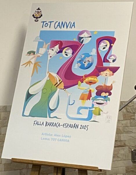 Boceto de la falla infantil de Barraca-Espadán 2025