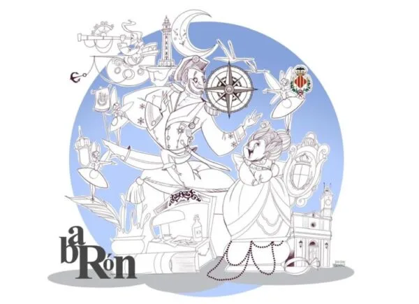Boceto de la falla grande de Barón de San Petrillo 2025
